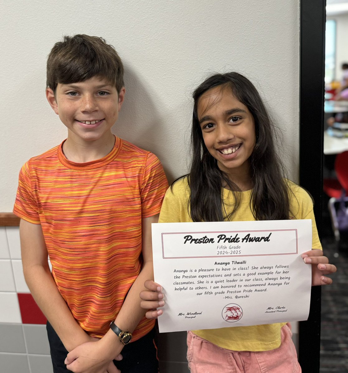 So proud of these two for being such great students!