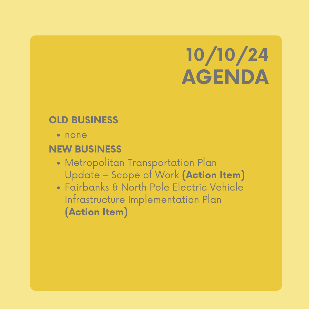 Heads up! We had to reschedule our Policy Board Meeting from the usual third Wednesday of the month to *NEXT* Thursday, October 10th! You can join this meeting in-person at our office (100 Cushman Street, Suite 215) or online at fastplanning.us/keepup/zoom.