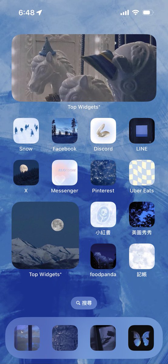 RubyLemon430's tweet image. 換新手機了乾脆給介面裝修
好想畫個手機封面