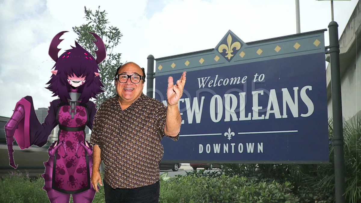 VikkaTheBug's tweet photo. gUYS I'VE REALIZED I HAVEN'T SHOWED YOU MY MODEL FOR THE DEBUT SO HERE'S A PICTURE OF ME NEXT TO DANNY DEVITO IN NEW ORLEANS FOR REFERENCE 💦💦💦 https://t.co/iFZlnp19wL