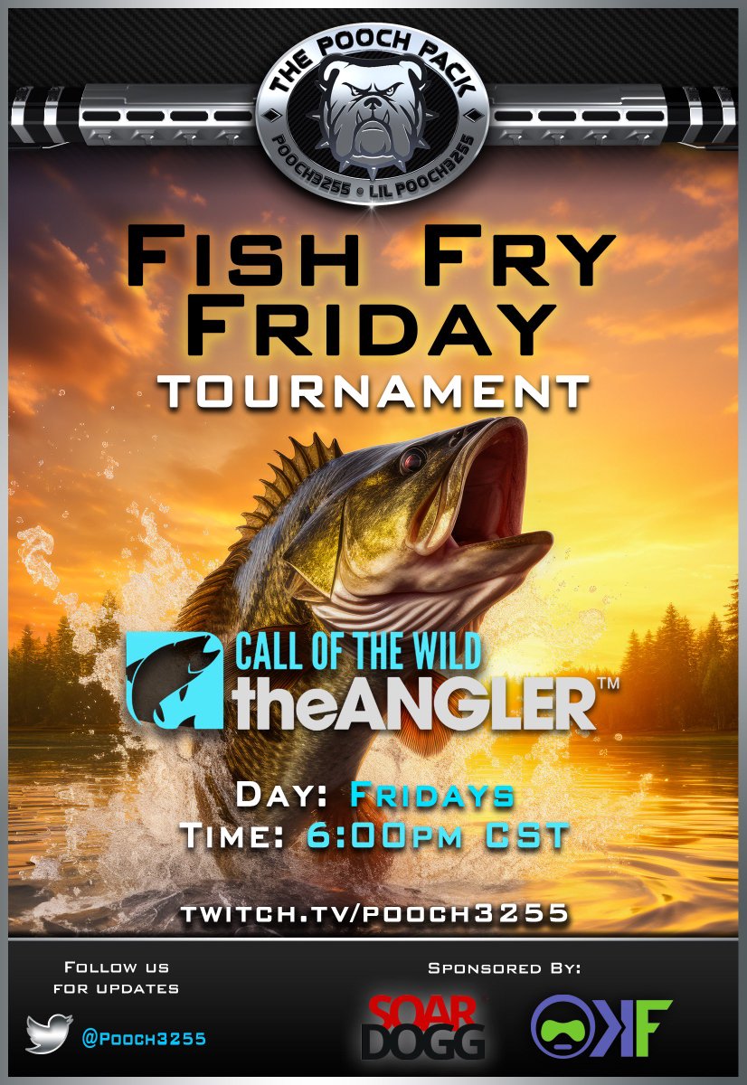 🐾Pooch & LilPooch🐾 (@pooch3255) on Twitter photo Going LIVE with The Friday Night Fish Fry, The largest online LIVE Fishing TOURNEY on Twitch! Exclusively at: twitch.tv/Pooch3255
Let's Get it! 🐾🐟🐾Pooch
<a href="/COTWTheAngler/">COTWTheAngler</a> <a href="/FameRTs/">FameRTs 38.7K</a> <a href="/DNR_CREW/">DNR_CREW</a> <a href="/SoarDogg/">SoarDogg Apparel</a>
<a href="/KontrolFreek/">KontrolFreek</a> Going LIVE with The Friday Night Fish Fry, The largest online LIVE Fishing TOURNEY on Twitch! Exclusively at: twitch.tv/Pooch3255
Let's Get it! 🐾🐟🐾Pooch
<a href="/COTWTheAngler/">COTWTheAngler</a> <a href="/FameRTs/">FameRTs 38.7K</a> <a href="/DNR_CREW/">DNR_CREW</a> <a href="/SoarDogg/">SoarDogg Apparel</a>
<a href="/KontrolFreek/">KontrolFreek</a>
