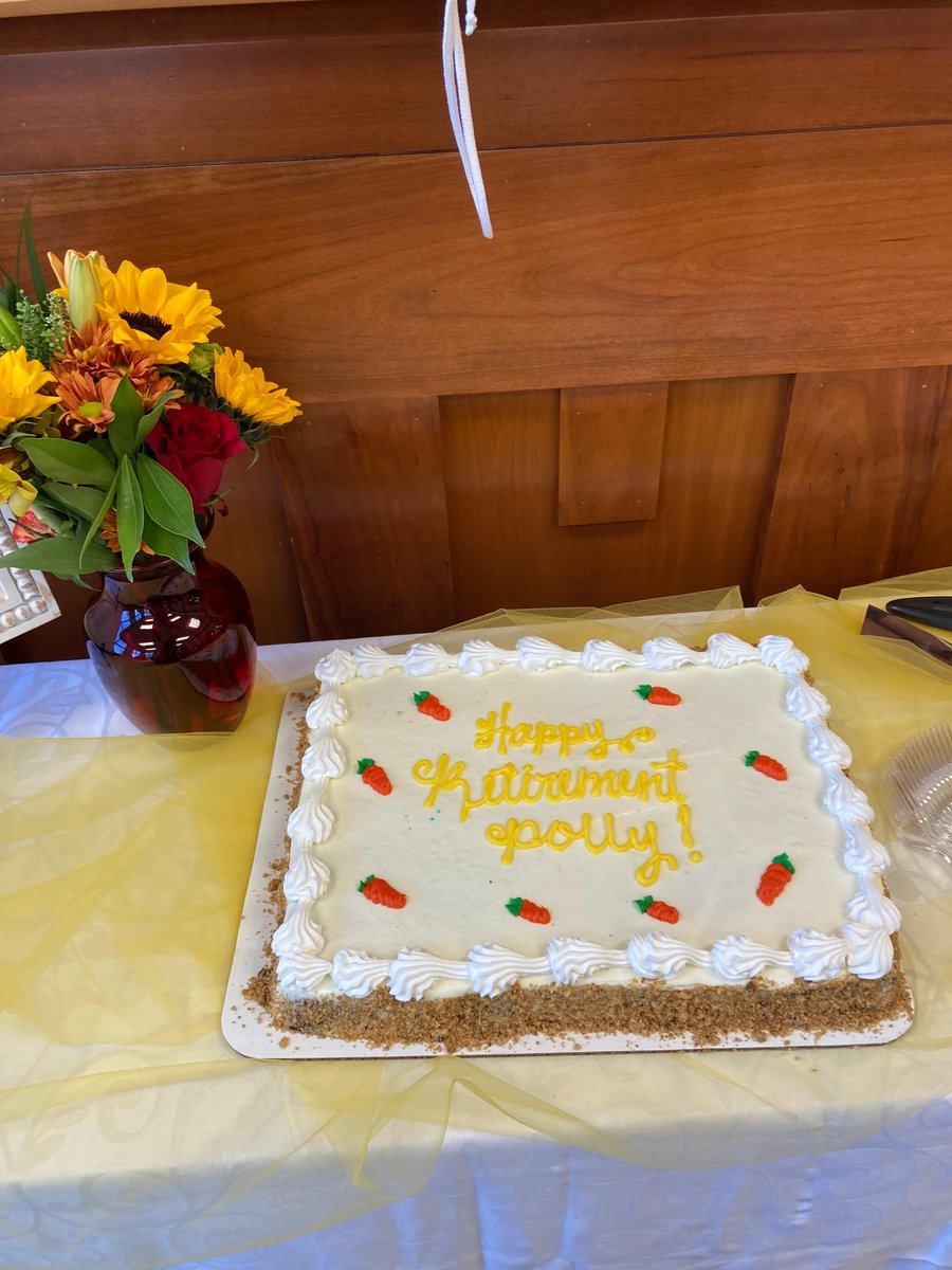 Please join in congratulating Polly Senseman, OT, on her retirement after 4️⃣1️⃣ years. 🎉
“Polly is such a ray of light and such a skilled therapist. It was great to celebrate her! Sad for us, but well deserved,” said Trina Shockey, who leads outpatient therapy services.