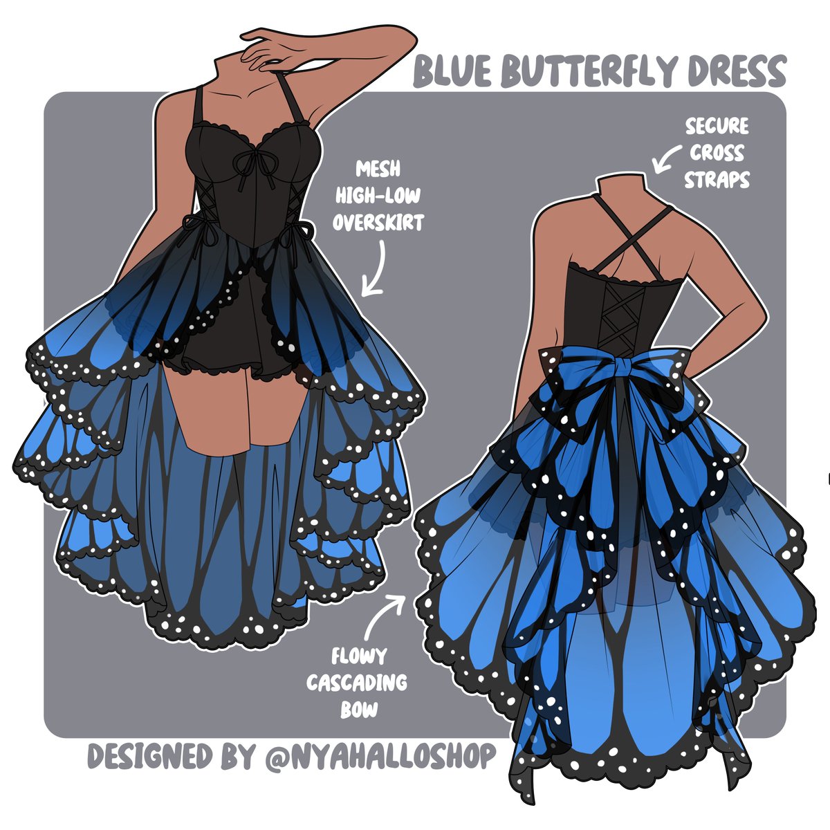 NyahalloShop's tweet image. Should I make this version too? 🦋