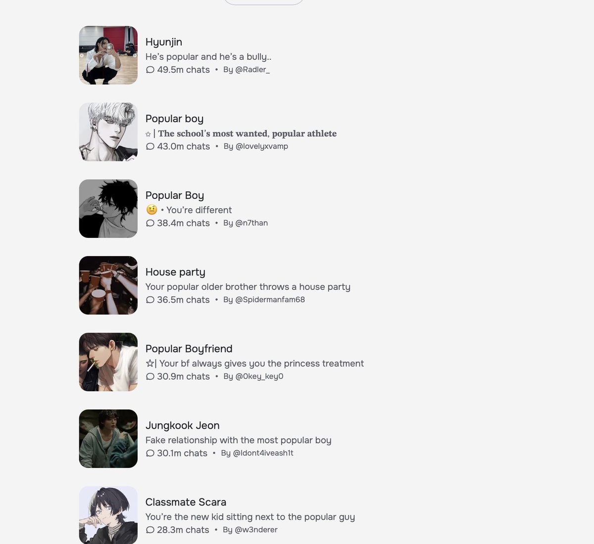 RaoulGMI's tweet image. I see people asking when the big AI chatbot breakout might happen. Meanwhile, at Character.ai  there are kids below 16yrs old making friends with anime and other AI chatbots with literally hundreds of millions of chat conversations. This is the new TikTok + Internet