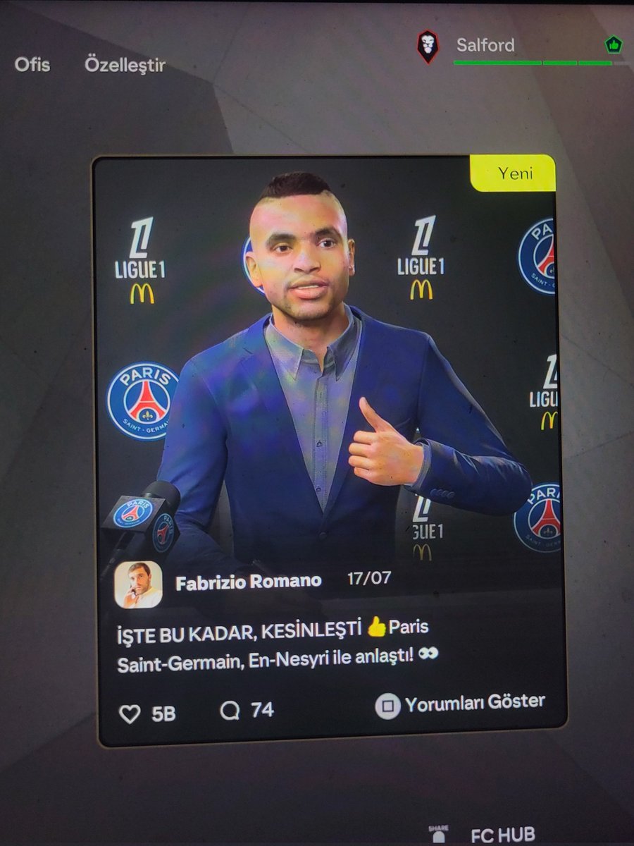 YEEEEY EN-NESYRİ PSG'DE BEYLER 56 MİLYONA SATMIŞIZ FABRİZİO THANK YOU KİNG <a href="/FabrizioRomano/">Fabrizio Romano</a>