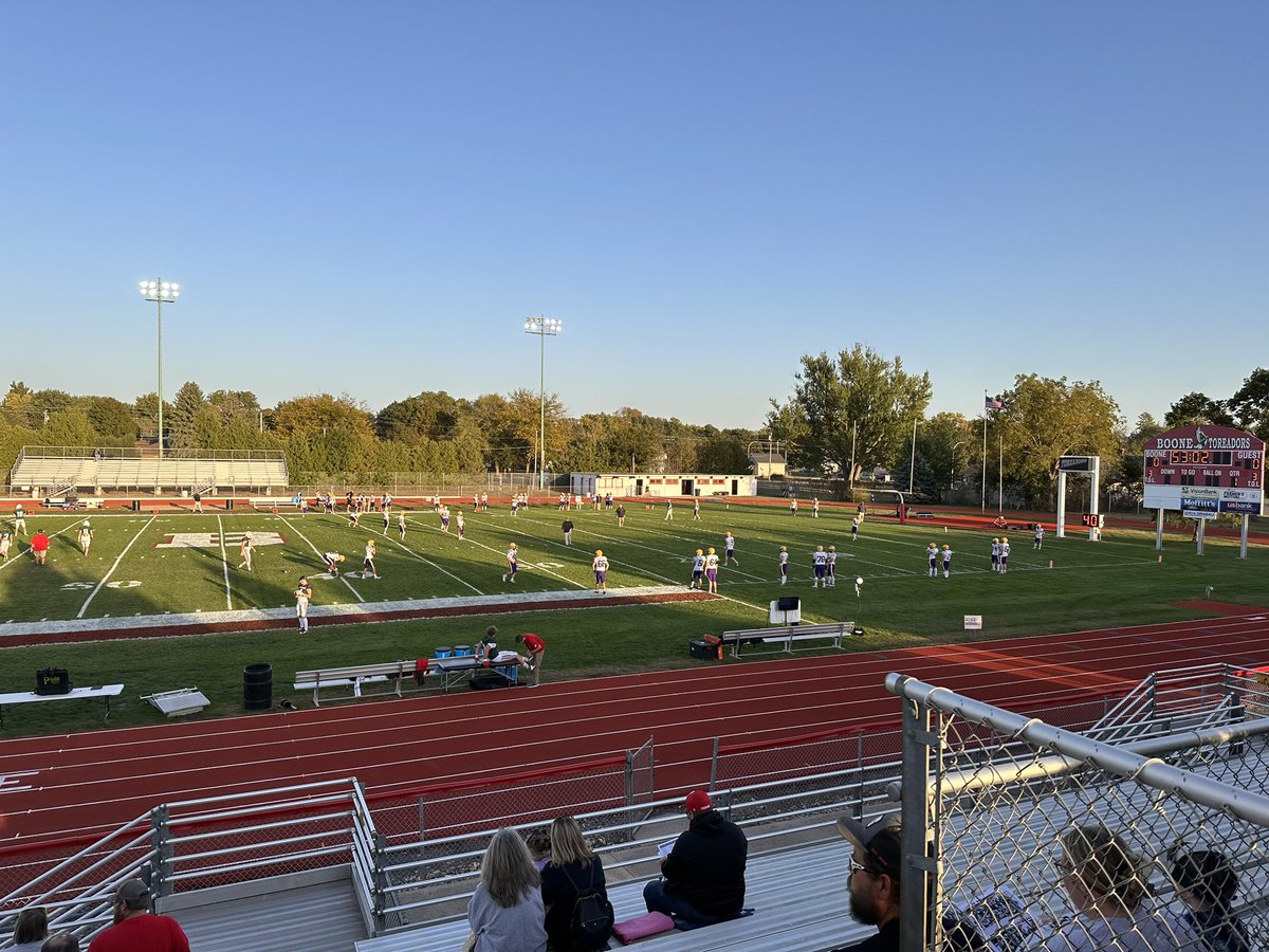 Rob_Hawkins24's tweet photo. Catch @Swadfather and I for Class 4A District football as @IndianolaFB is on the road at Boone. You can hear Pregame coverage at 6:30pm and the kickoff at 7pm on FM 94.3 KNIA and on the @kniakrls app. https://t.co/PrYpaQbvbF