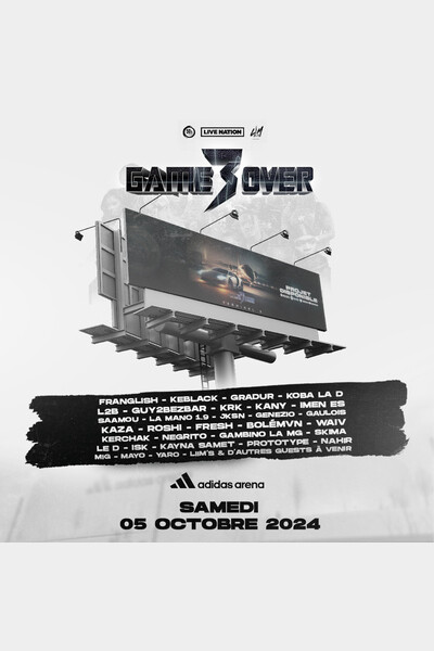 kaie_atm's tweet image. Je vend 2 places fosse pour le concert game over 3 à l&apos;adidas arena
#gameover3 #concerts #adidasarena