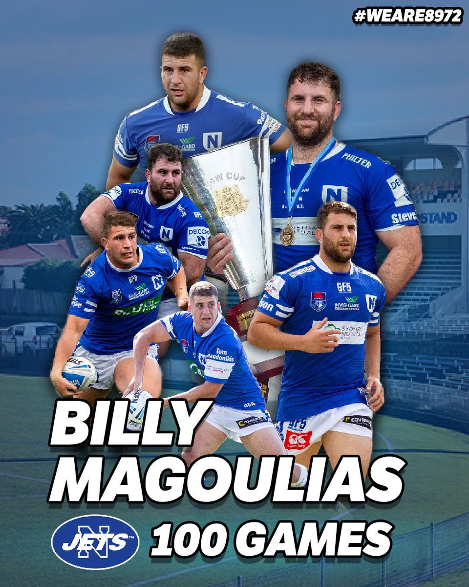 Congratulations to Billy Magoulias, who this Sunday plays his 100th game for our club.

All the best Billy, and thank you for your stellar service!

#WeAre8972 #FlyWithUs