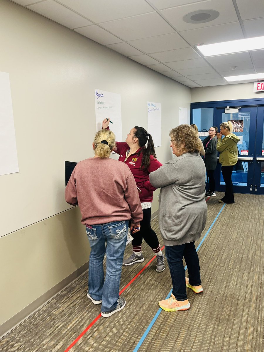 We utilized the space in the sweet preschool/pre-k hallway to generate ideas on how the components of PLC will positively impact this Early Learning staff! This team worked hard! <a href="/YOUR_CPCSC/">Clark-Pleasant Community School Corp.</a> <a href="/KeepINLearning/">Keep Indiana Learning</a> <a href="/CIESCtweets/">CIESC</a>