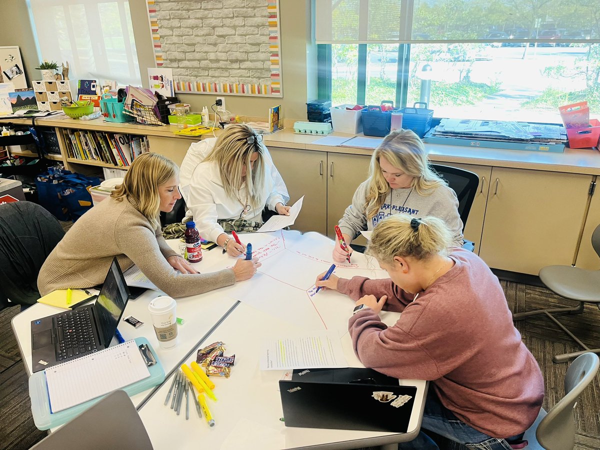 This morning, I was able to spend time teaching on the “Building Blocks of PLC” to the staff of the Clark Pleasant Early Learning Center! We had movement, great content and discussion! We started the day with consensus placemats! 💙 <a href="/YOUR_CPELC/">Clark-Pleasant Early Learning Center</a> <a href="/KeepINLearning/">Keep Indiana Learning</a> <a href="/CIESCtweets/">CIESC</a>
