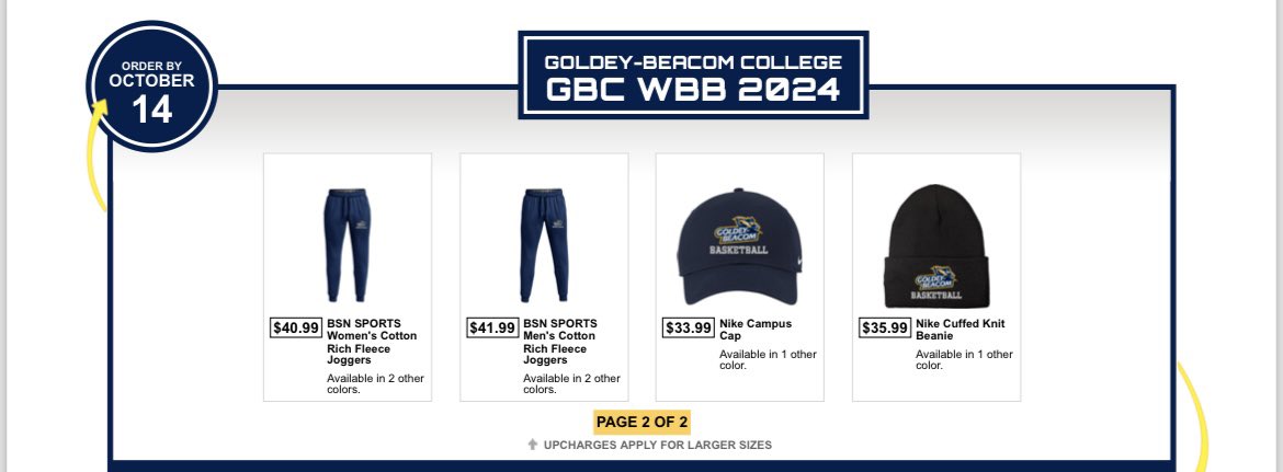 Our team store is now live from now until 10/14! Be sure to it check out &amp; stock up on your Goldey Beacom Women’s Basketball gear before the season kicks off!⚡️ bsnteamsports.com/shop/k4ZBS3znGv