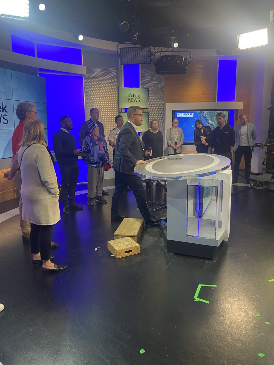The #ChamberChampions took a tour of one of fellow Champions facility yesterday as we went behind the scenes (and anchor desk) at <a href="/CHEK_News/">CHEK News</a>. Lights, camera, Champions ! <a href="/ChamberVictoria/">Victoria Chamber</a>