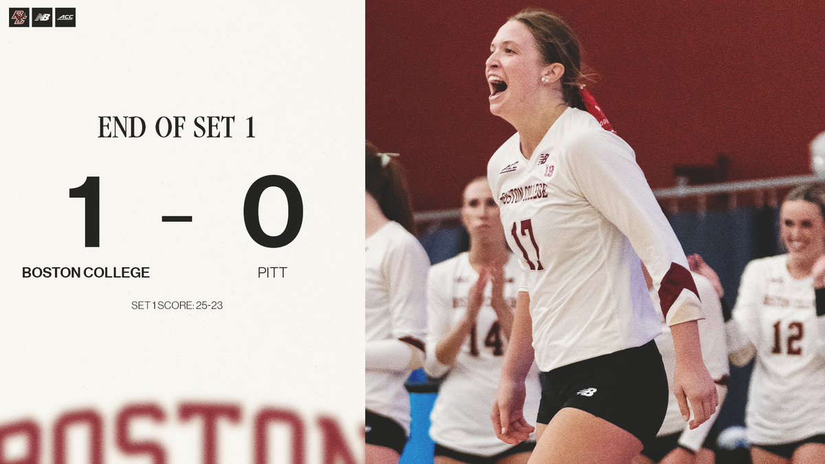 BC_Volleyball's tweet photo. Yes, you're reading that right 😎

S1| BC 25, Pitt 23 https://t.co/XXJz4lOZGM