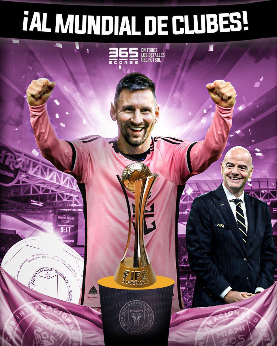 🚨 Para sorpresa de NADIE.

INTER MIAMI INVITADO AL MUNDIAL DE CLUBES!

Otro regalito a Leo Messi por parte de la FIFA. 👏🏻👏🏻👏🏻