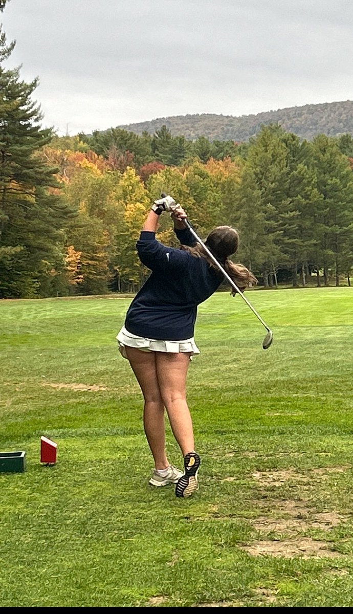 TogaGirlsGolf's tweet photo. What a match against the talented Bethlehem girls team for our 1st league loss of the year. 190-185. A great pair of 45’s from Lily Collier and Hadley Gowan today at McGregor. https://t.co/oEUkGbnFDC