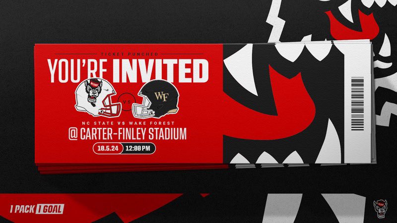 I will be attending the NC State vs Wake Forest game this Saturday, bigtime thanks for the invite #Wolfpack @CoacSplintaQ <a href="/PackFootball/">NC State Football</a>