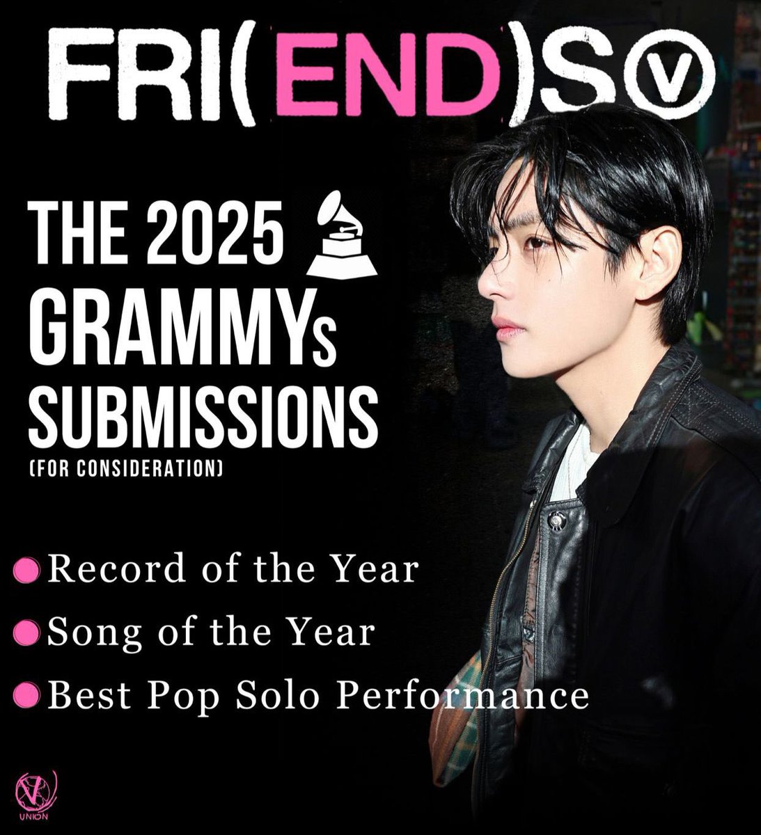 DarleneTimbol's tweet photo. @975TheBeatLV Thank you @975TheBeatLV for your heartfelt support for our dearest #V #KIMTAEHYUNG
#Vβs FRI(END)S has been submitted for 3 categories in 2025 Grammys! π€―
π Record of the Year
π Song of the Year
π Best Pop Solo Performance
#GRAMMYs #BTSV #KLYZTheBeat #CongratsV
BORAHAE https://t.co/JrOdanGmsb