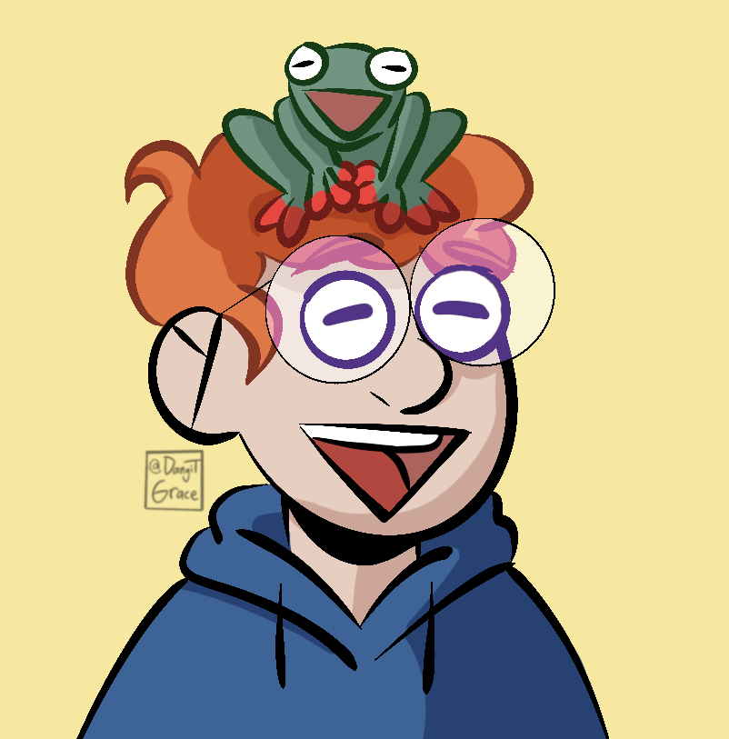 DangIt_grace's tweet photo. It’s just me and a little lad #inktober #day4 #kermy https://t.co/MxnExbbqHc