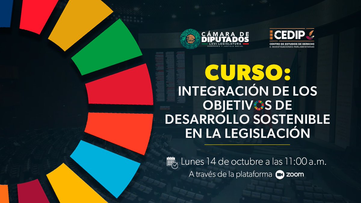 Si quieres comprender mejor la aplicación de los Objetivos de Desarrollo Sostenible 👉 ¡Aún estás a tiempo de inscribirte a este curso! 🌐

Toda la información ℹ️cutt.ly/IeOZWfJu
<a href="/CEDIP_Oficial/">CEDIP</a>
