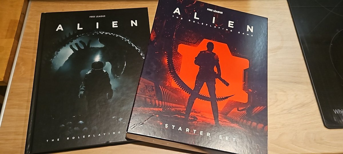 streebor's tweet image. We just finished Alien starter adventure after 5 sessions. Great, stress fueled horror story with bleak ending: the corporate interests prevailed with all of the initial blue collar crew (except 1 W-Y agent) dead.  Had fun as a GM though it leaves bitter taste. GG @FreeLeaguePub