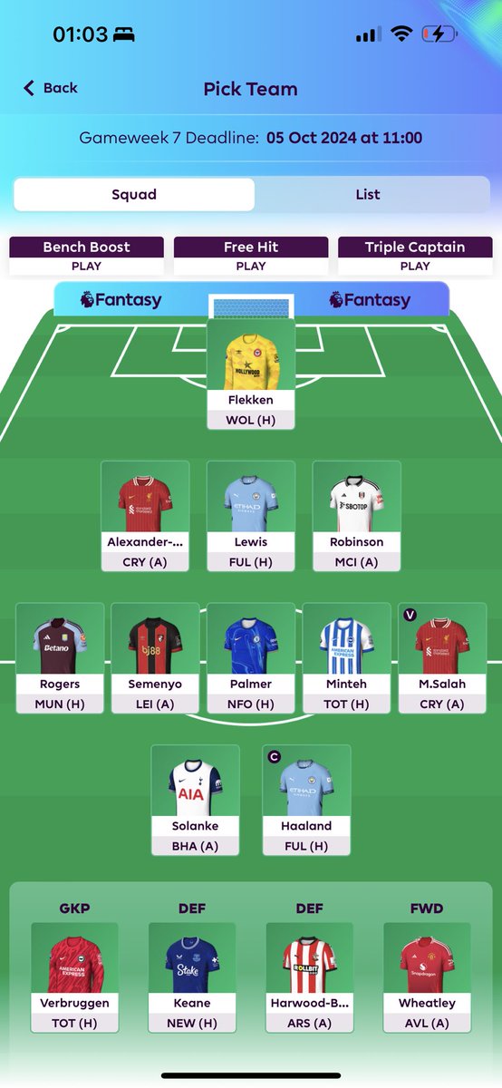 leemarshesp's tweet photo. @BradMayorFPL Reckon Trent, Minteh > Gabriel, Kulusevski? (-4 hit..) https://t.co/dspdpZIZIu