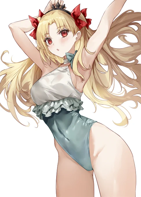 遲到很久的泳裝艾蕾><#FGO #エレシュキガル 