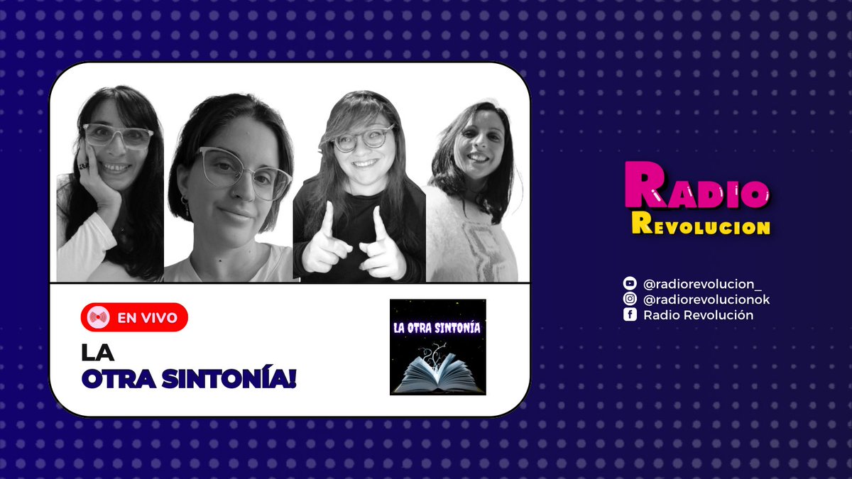Revolucionera's tweet photo. ⭕️ ¡ESTAMOS EN VIVO!

🔮 LA OTRA SINTONIA te trae el mejor programa para este viernes a la noche, sumate a reflexionar, charlar y disfrutar! 😉

https://t.co/2rRas2nce4

👉 Por RADIO REVOLUCIÓN 📲
Suscribite y activá la campanita! 🔔 

#radio #radiorevolucion #laotrasintonia https://t.co/2SFnbYX6cR