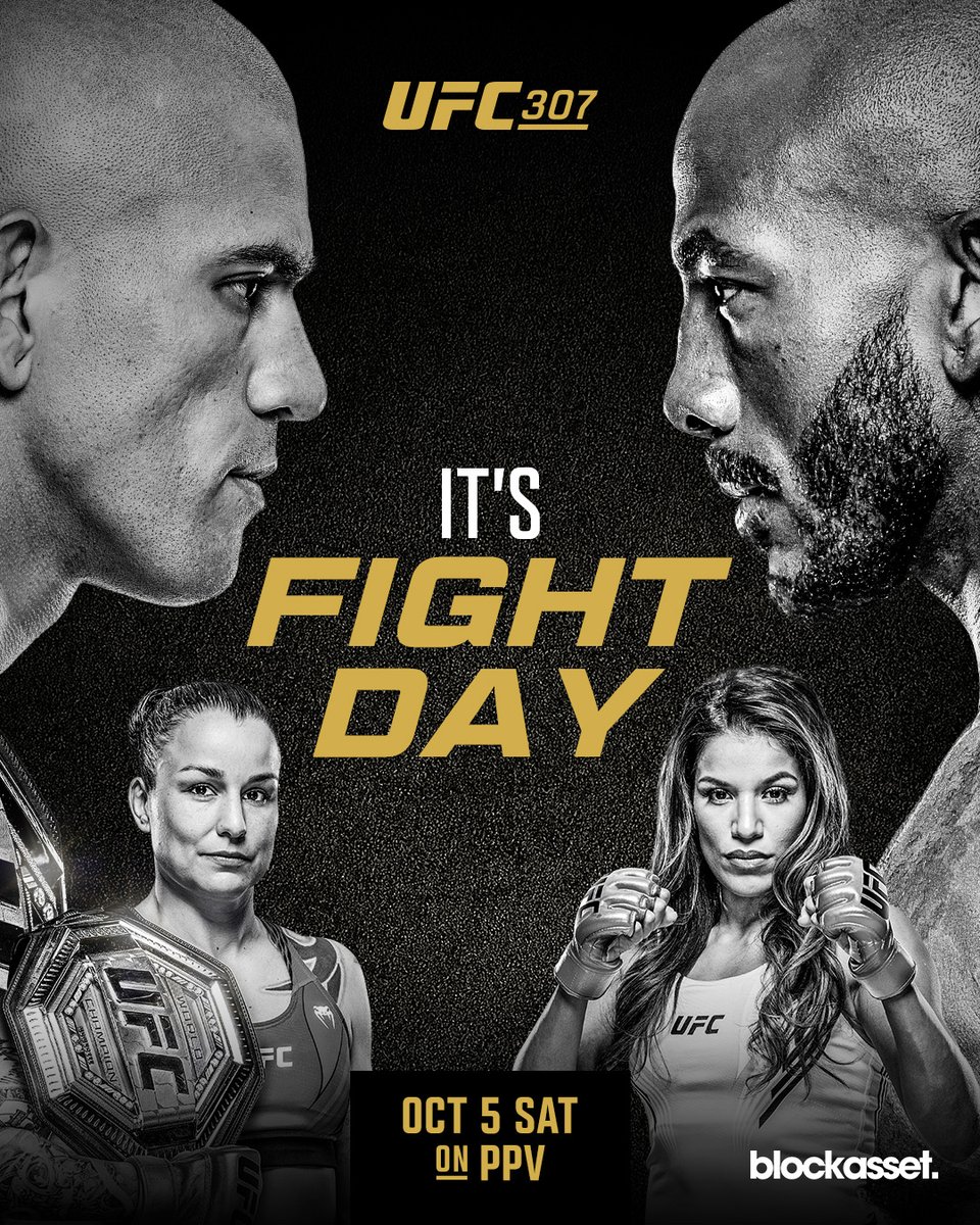 Utah, IT'S FIGHT DAY 🚨

#UFC307 goes down TONIGHT!

[ LIVE on <a href="/ESPNPlus/">ESPN+</a> PPV | 10pmET/7pmPT | B2YB @BlockassetCo ]