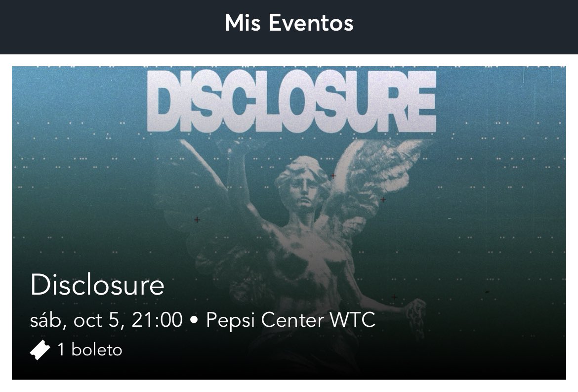 ChecoPontones's tweet photo. ¡¡¡ Vendo boleto VIP para Disclosure el sábado 05 de octubre !!!

Súper precio… 

#PepsiCenter #WTC #Disclosure https://t.co/IhCjRHeQMH