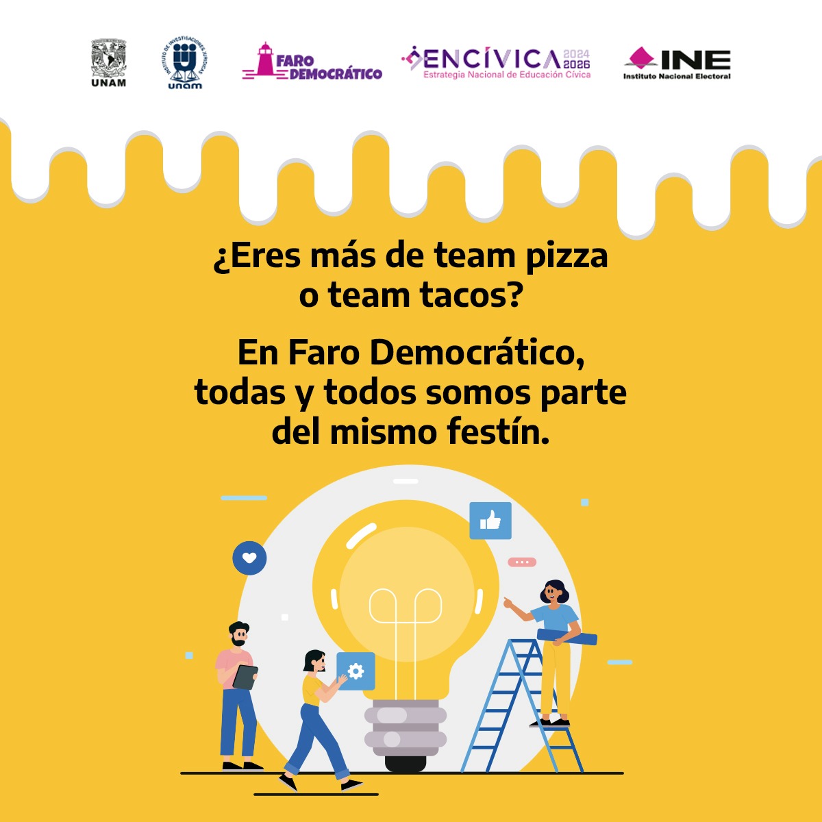EDUCATAM's tweet photo. La diversidad es nuestra salsa secreta. Únete y mezcla sabores.
Visita:
https://t.co/B01vSGc810
#FaroDemocrático #ENCIVICA https://t.co/7sWrJMlA4c