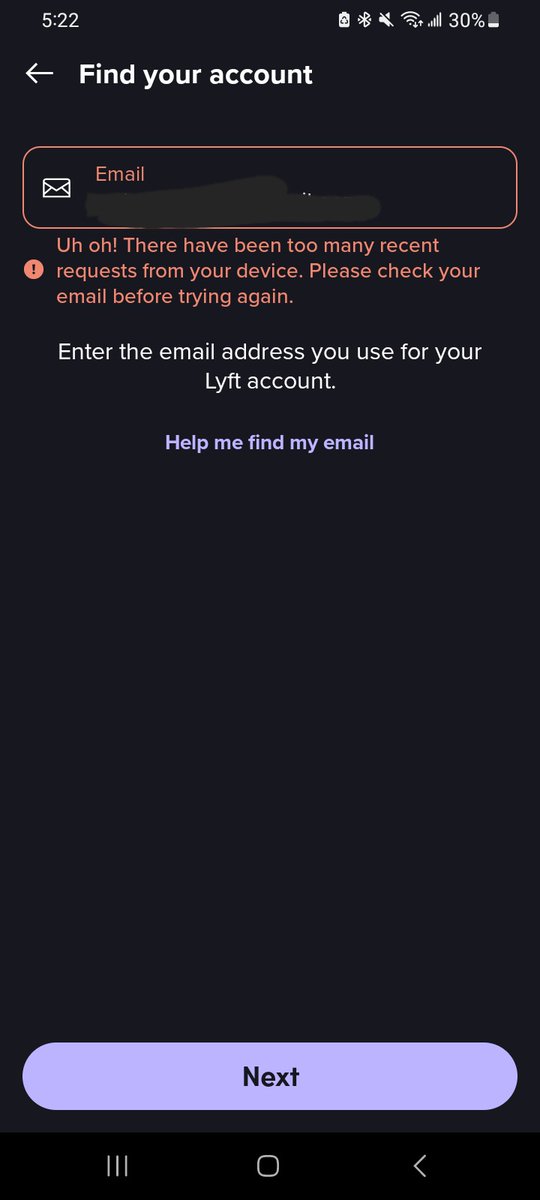 TheCarlaMarieee's tweet photo. @lyft I need help with my account it keeps saying this https://t.co/SVr2KkpW1X