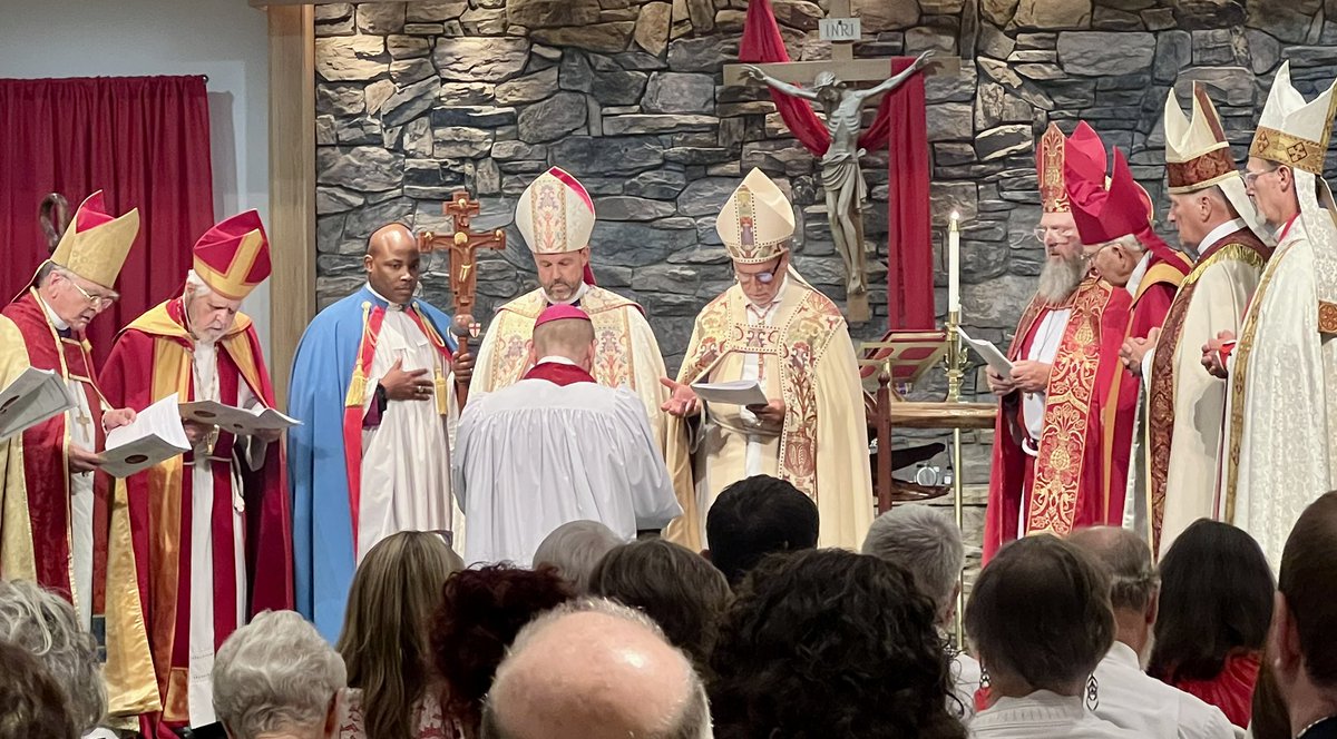 jeffreyhwalton's tweet photo. Good to be in West Virginia for the consecration of Bishop Darryl Fitzwater for the Missionary Diocese of All Saints. Also: amazing cheese board for the reception! https://t.co/dgM2FEht6d