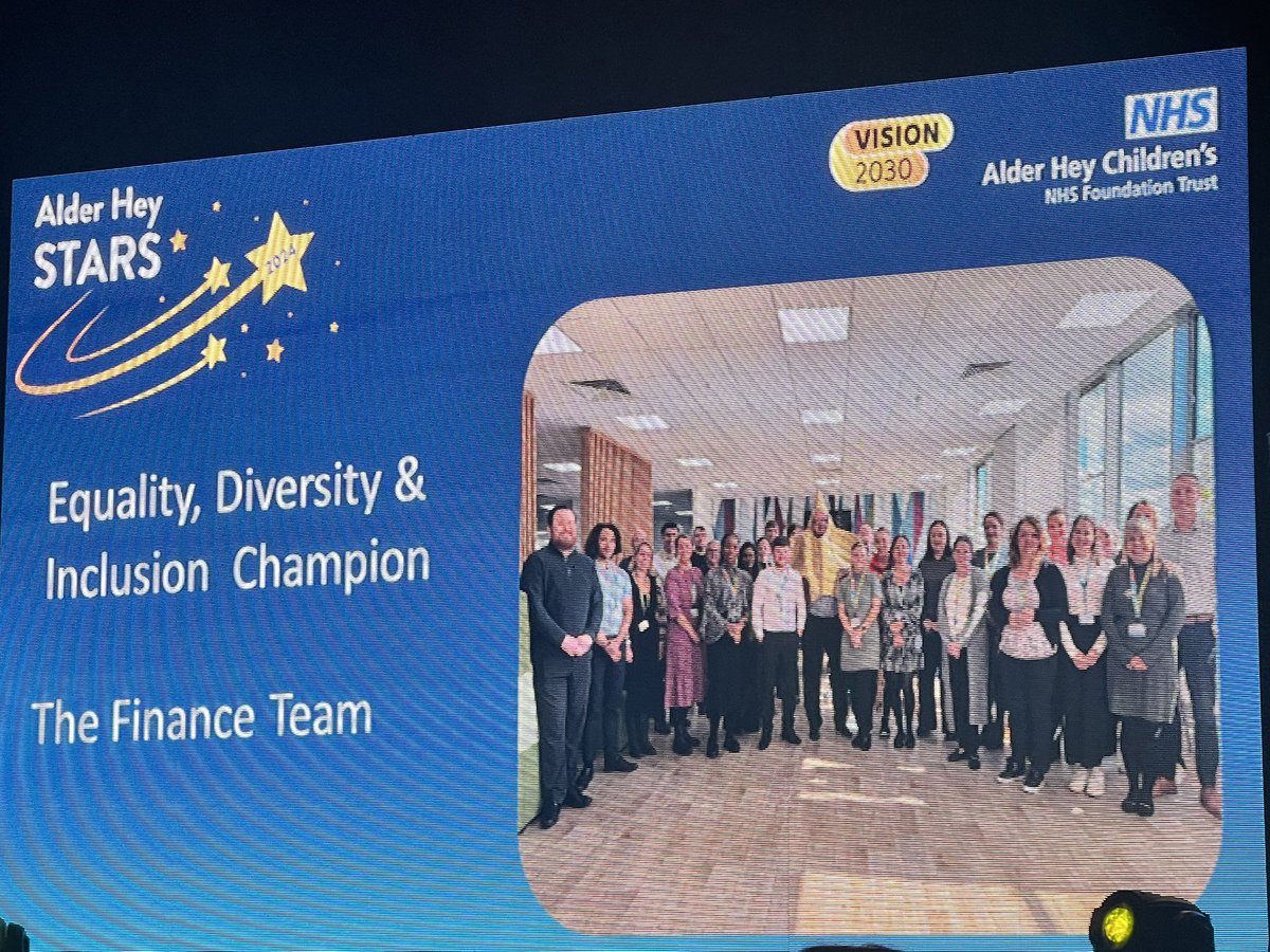 rachlea20's tweet photo. So proud of @AlderHeyFinance team for being shortlisted at the Alder Hey star awards tonight ⭐️🤩 well deserved  recognition for continuing to embed EDI in everything we do! #buildingaculturewhereeveryonebelongs https://t.co/NlcM8wU5La