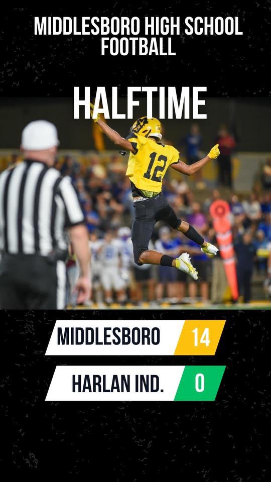 Your Jackets are leading over Harlan 14-0 at the half! 

Go Jackets!