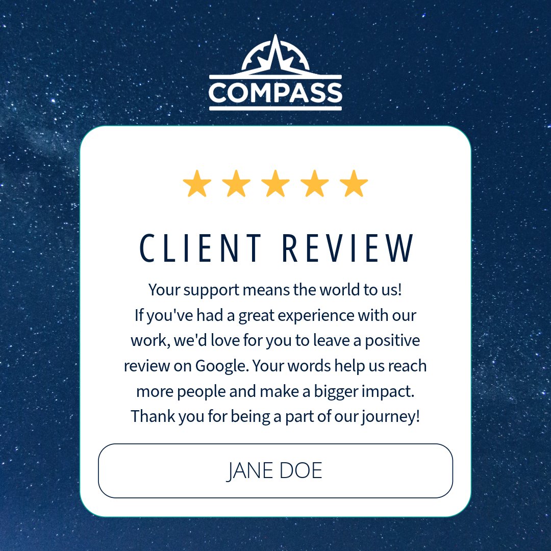 COMPASSnebraska's tweet image. Help us grow by sharing your experience! 💬✨ A positive Google or Facebook review can go a long way in supporting our mission. Your feedback not only inspires us, but also helps others discover the difference we’re making together. Thank you for your kindness and support! 🙌💙