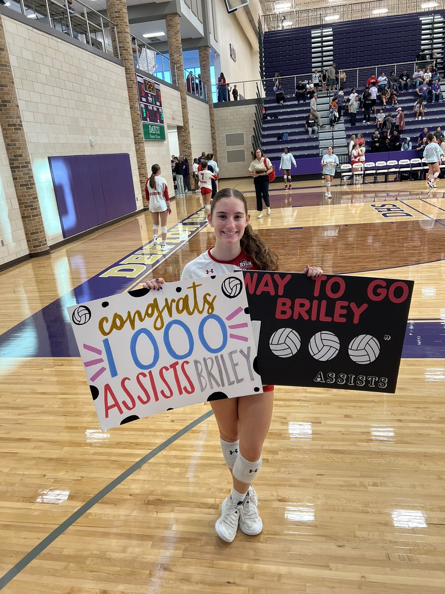 Let’s go! <a href="/briley_marion/">Briley Marion</a> 1,000 assists! Amazing game-34 assists, 18 digs, 3 kills, 1 ace