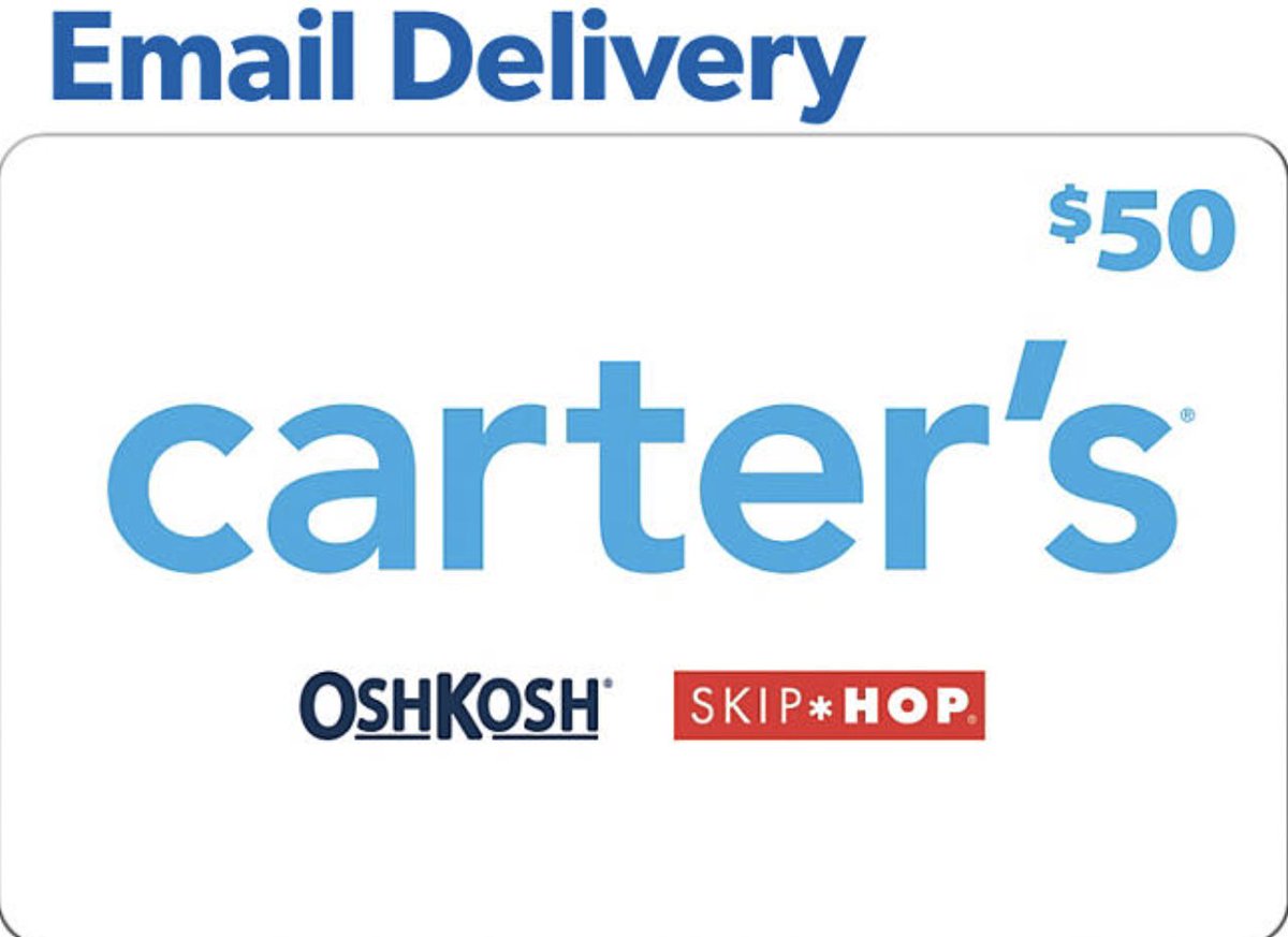 HoomanDeals's tweet photo. $34.98 down from $50 - Max 2 per membership

Carter's $50 Email Delivery Gift Card
https://t.co/haAJ1Hb4Eu https://t.co/cDaJcAKb5F