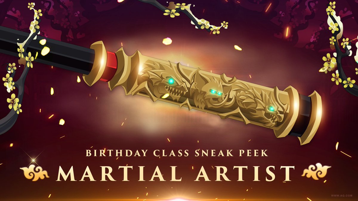 Join us next week as we kick off AQW's 16th Birthday Event with the release of the new Martial Artist class! Once you've finished getting your /party on with this weekend's update, check out the Class Skills breakdown, and prepare for the training ahead. aq.com/gamedesignnotes