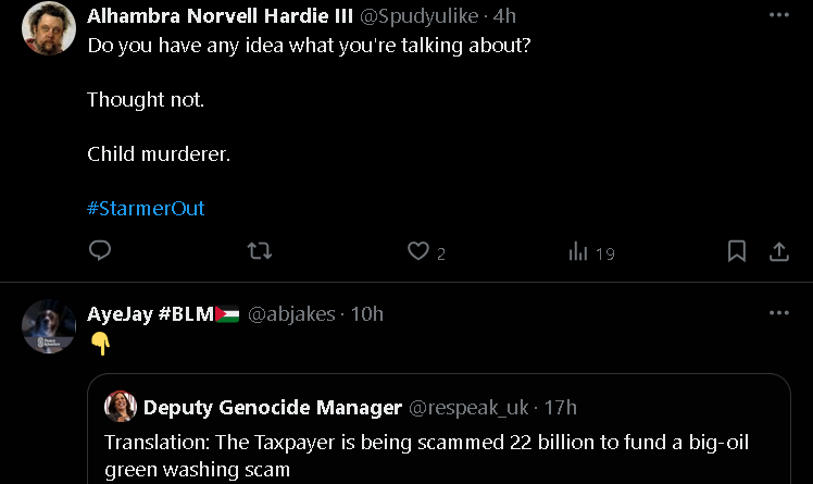 PeteGasLondon1's tweet image. How&apos;s it going &quot;man of the people&quot; #KeirStarmer ?

 Not so great, it seems ;) #StarmerOutNow

You know .. When you&apos;ve been RATIO&apos;D!
And the vote is 99 percent AGAINST you!!

#WinterFuelPayments + #GazaGenocide = #StarmerOut 
#Protest