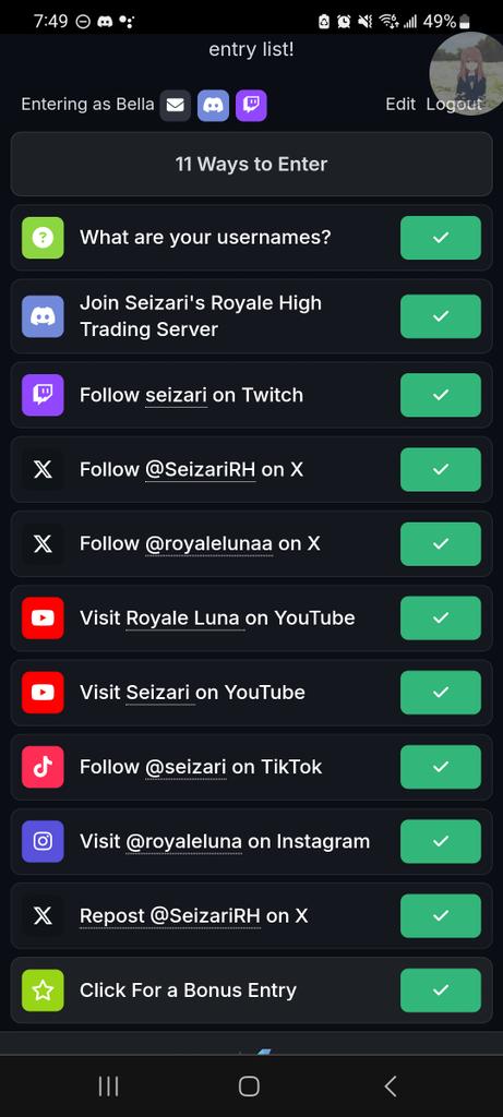 Dry_icexz's tweet photo. @SeizariRH @RoyaleLunaa Done! https://t.co/FV1Mig1qkA
