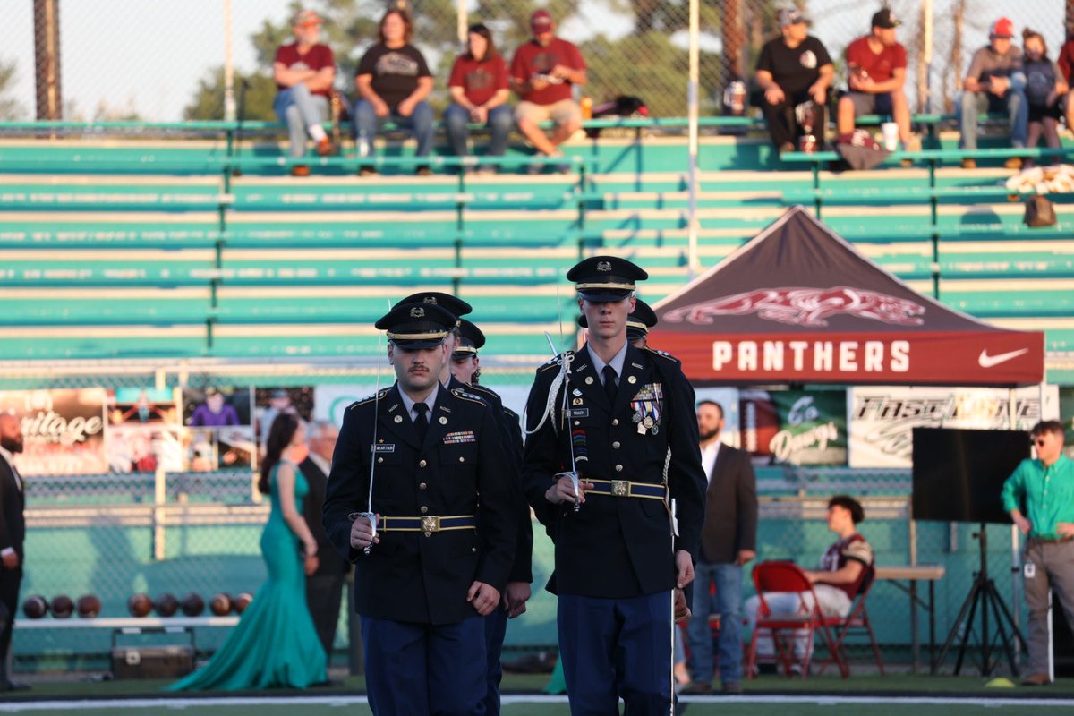 vbhs_jrotc's tweet photo. HOOAH!! Tonight our Cadets had the honor of participating in the VBHS Homecoming ceremony. Thank you to the @VBSDPointers and @VanBurenHS for letting us be a part of the program. 

#PointerBattalion #PointerNation #OneTeamOneFight #VBHSJROTC https://t.co/D5zRQxUS0u
