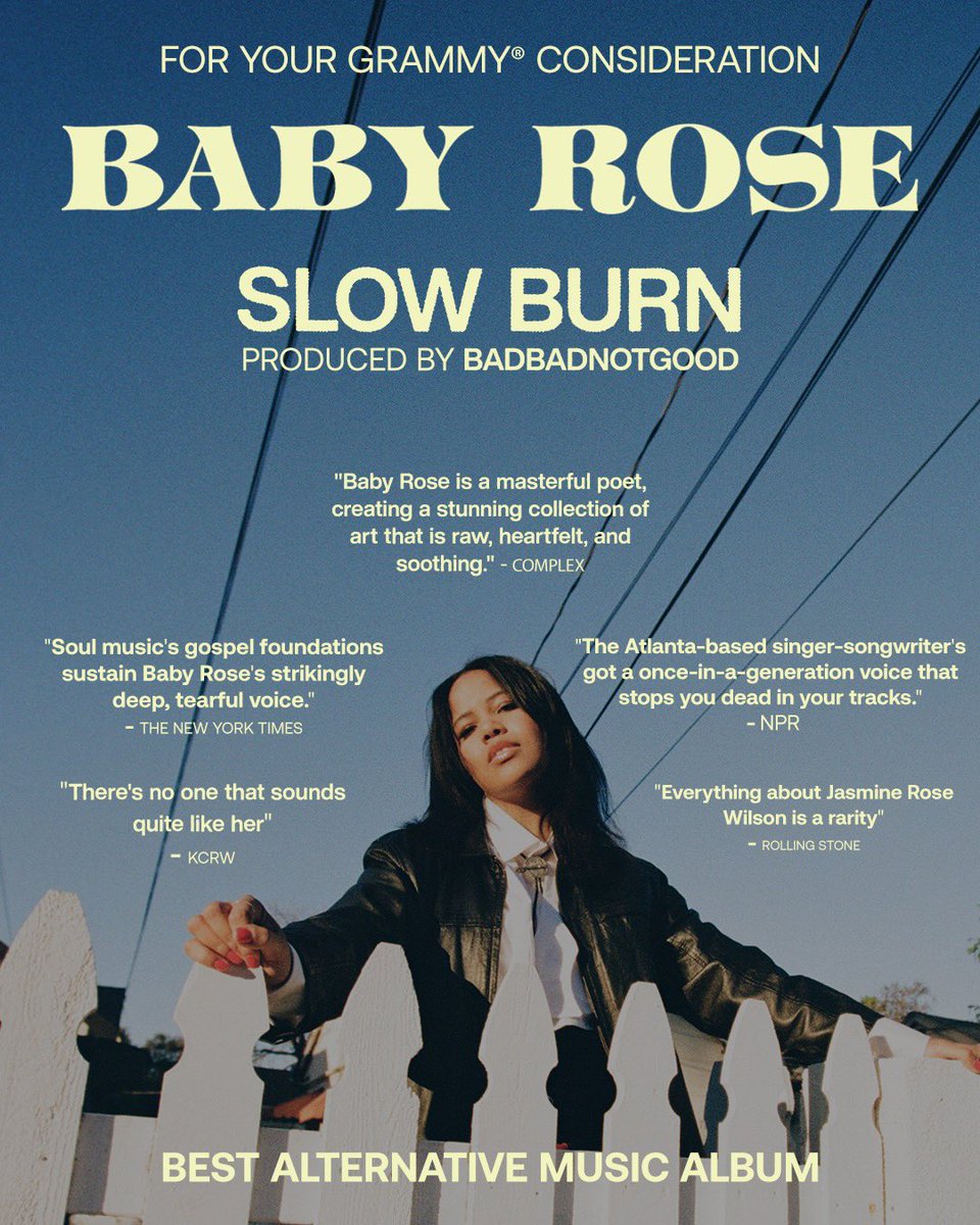 For your consideration, SLOW BURN for best alternative album ✨