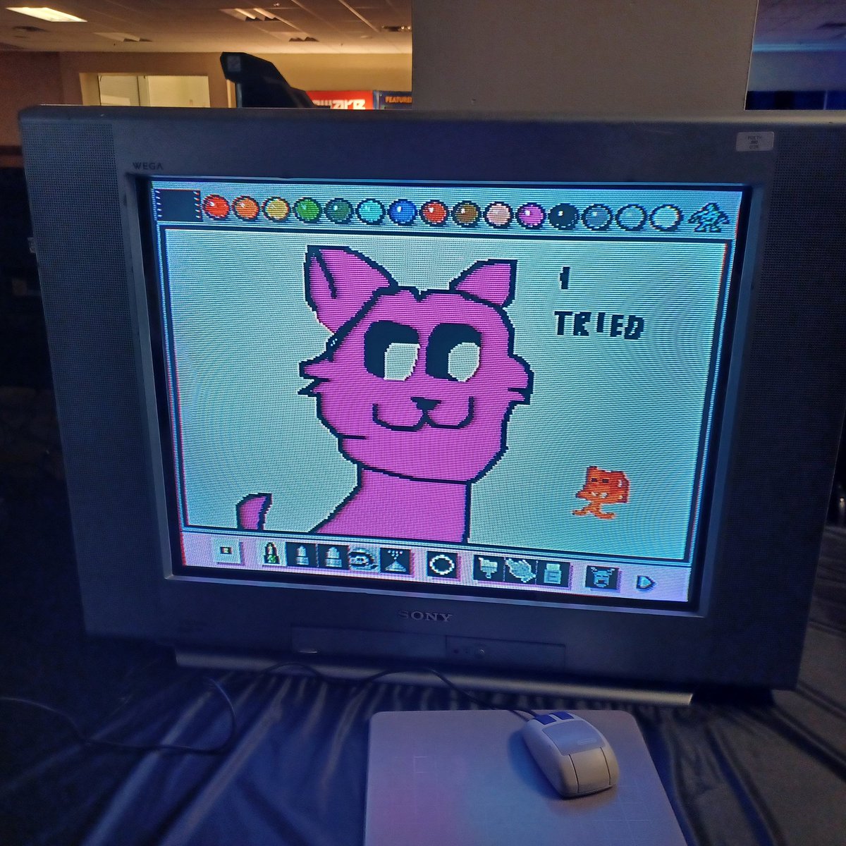 Quandale Berdly (@quandale_berdly) on Twitter photo I drew Catnap very poorly in Mario Paint at <a href="/PghRetroGaming/">Pittsburgh Retro Gaming</a>. It was amazing!
#SmilingCritters #PoppyPlaytime #PGX #PittsburghGamingExpo I drew Catnap very poorly in Mario Paint at <a href="/PghRetroGaming/">Pittsburgh Retro Gaming</a>. It was amazing!
#SmilingCritters #PoppyPlaytime #PGX #PittsburghGamingExpo