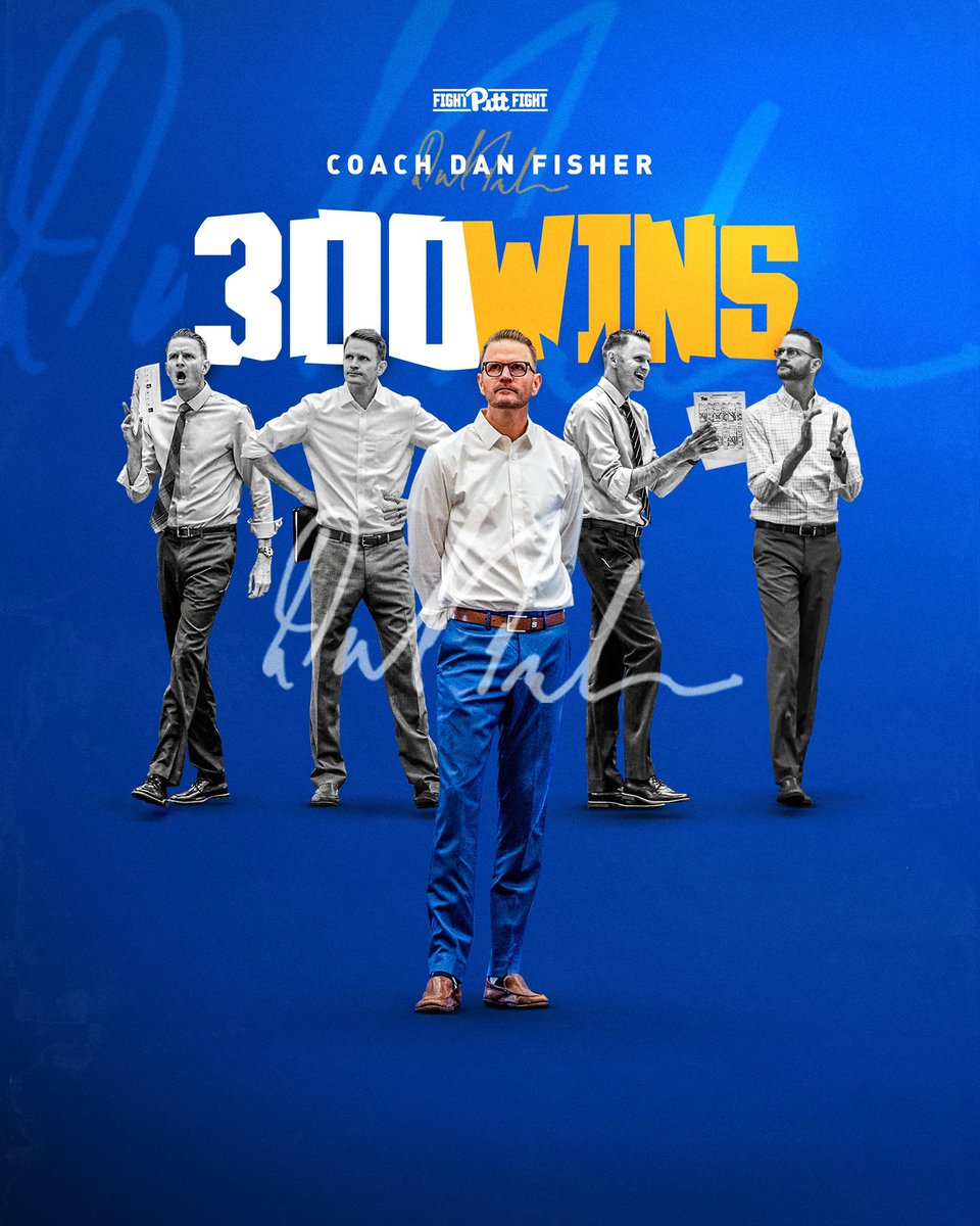 Our leader 🫡

Congrats to the best in the biz on 300 wins at Pitt!