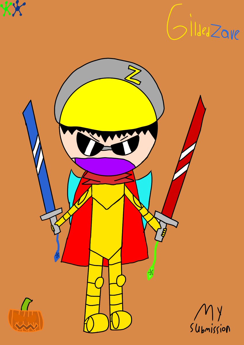 PhelpsZaviuan's tweet photo. Halloween Art Part 4 GildedZave 🎃👻 (Submission for a costume contest) #gildedguyart #ibispaintX #Halloweenart https://t.co/EO6yzJJmJc