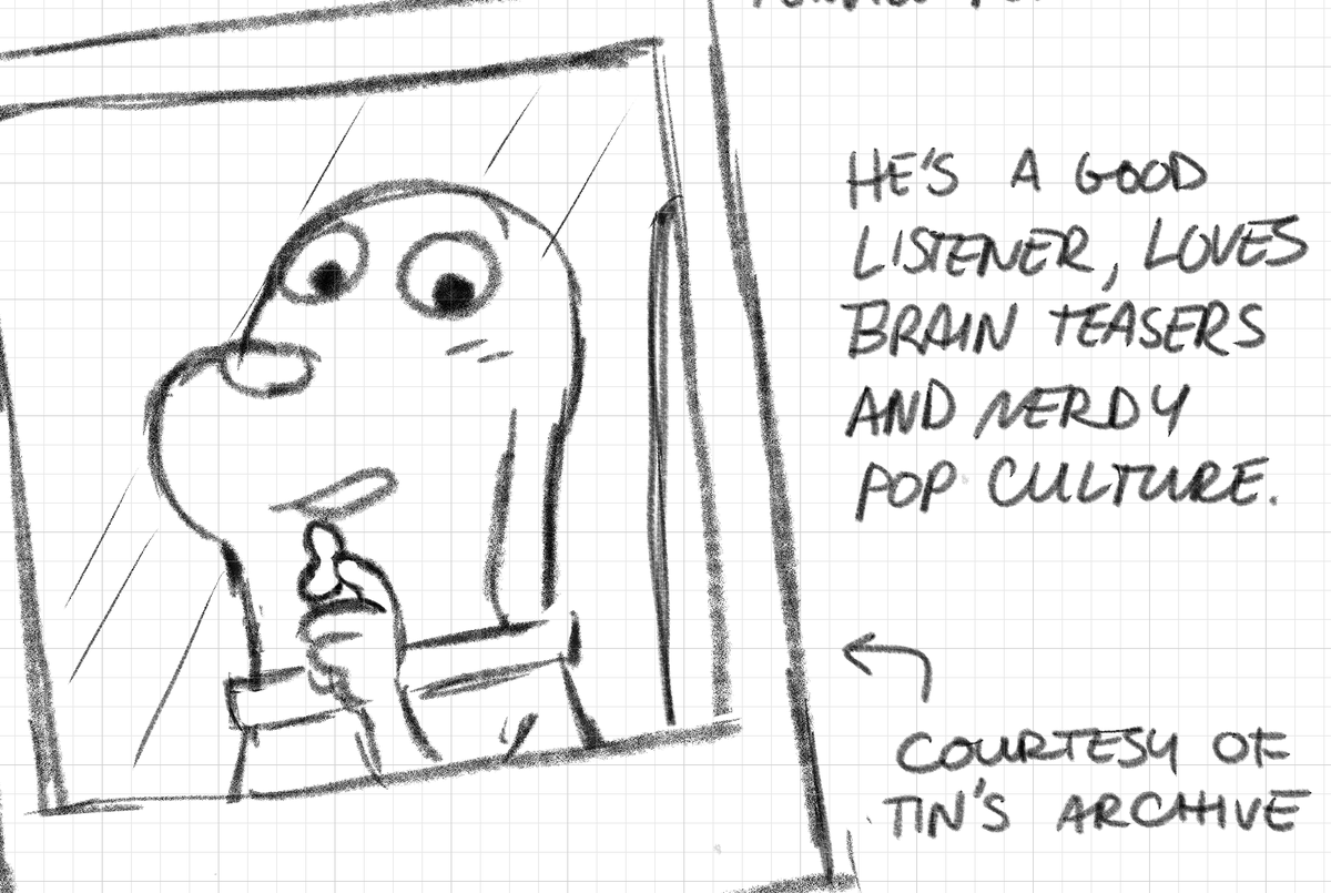 macholatcho's tweet image. #RobotDreams makin a little headcanon zine...