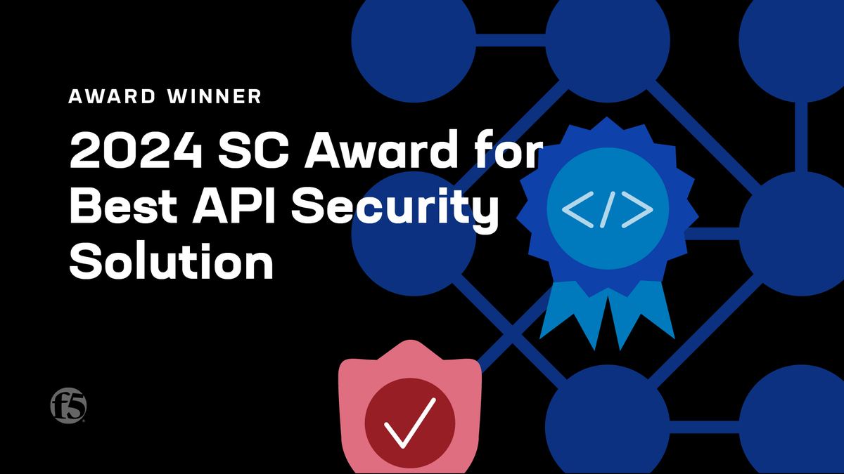 shufenchia's tweet photo. F5 has won the SC Award for Best API Security Solution. So proud of my #Engineering and #Developer colleagues at F5! https://t.co/M7DceufkRh https://t.co/JzTdzCexyQ