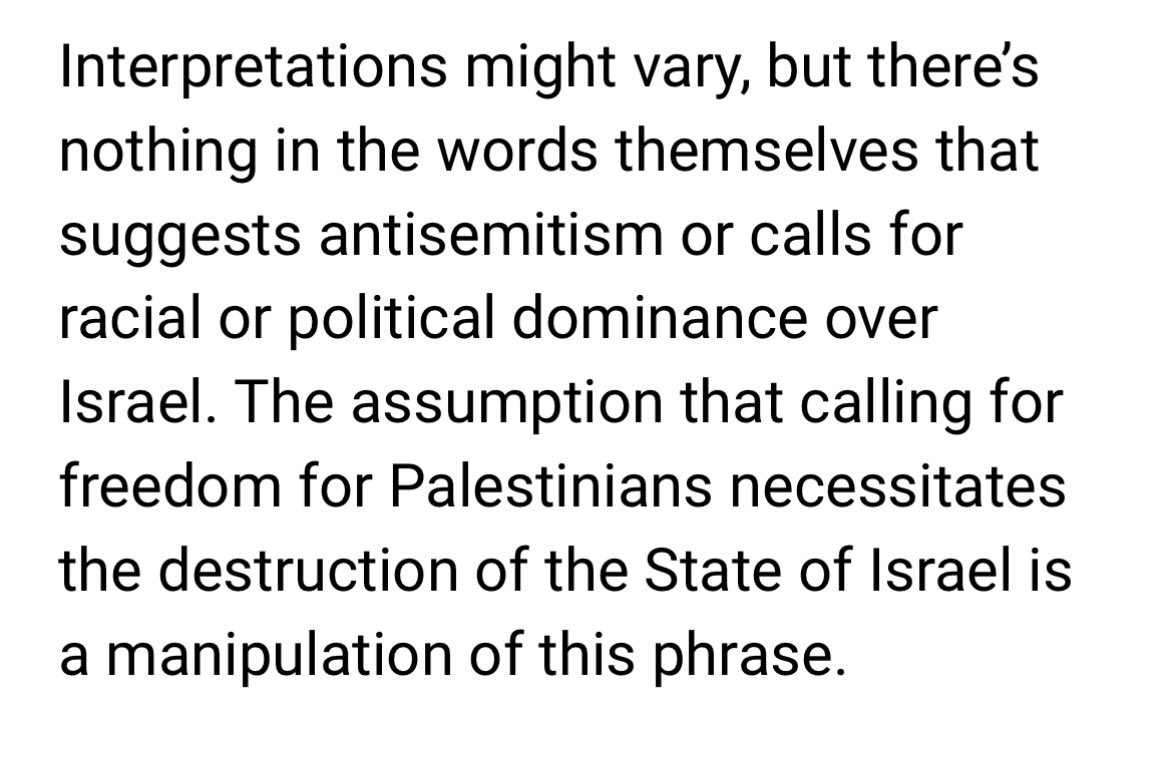 So much terrible reporting &amp; misinformation around today re the Palestine/Gaza protest movement. For those that still don’t get it, here is what <a href="/amnesty/">Amnesty International</a> says about ‘From The River to the Sea’ amnesty.org.au/israel-opt-cha…