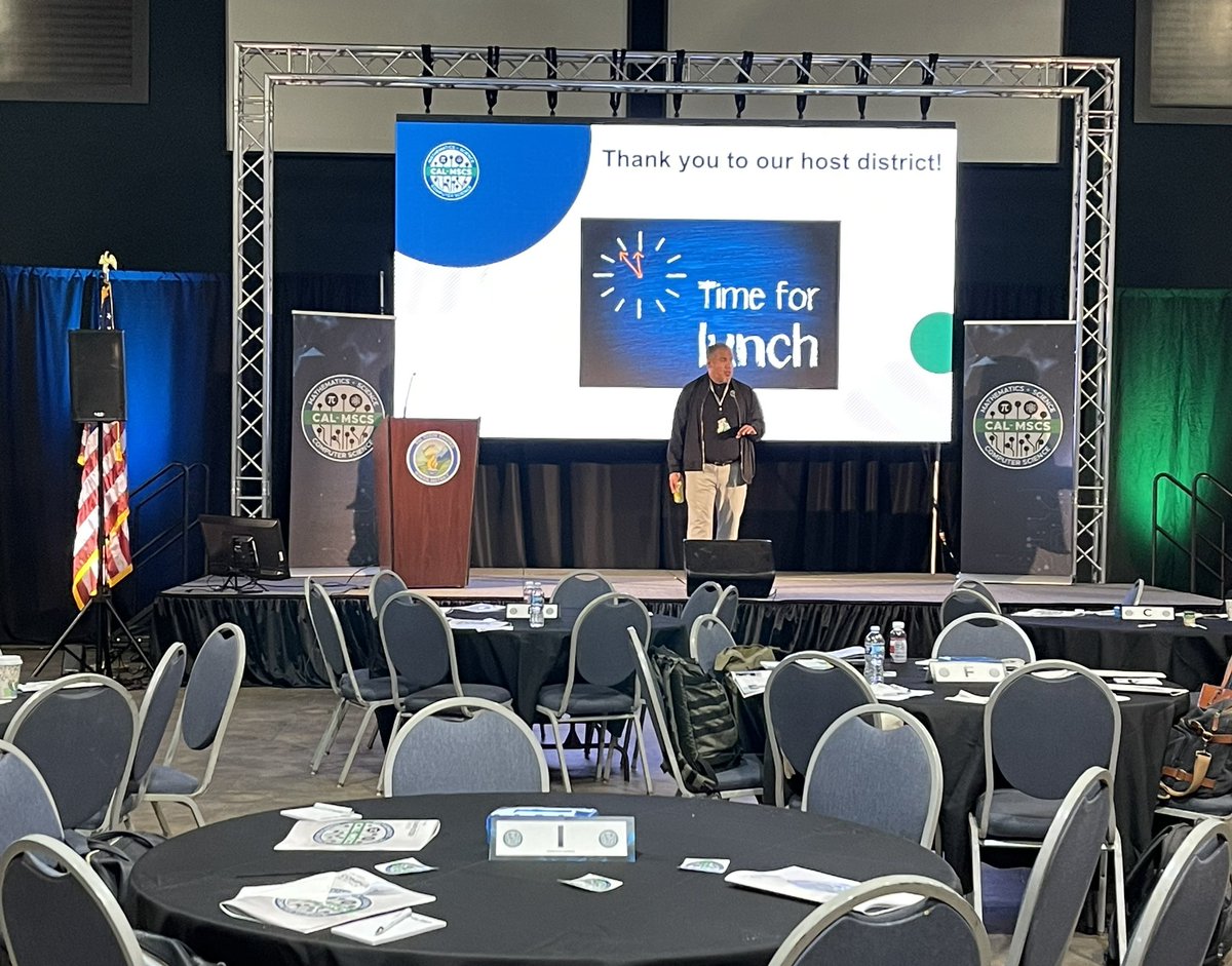 Our <a href="/MCAETorg/">MCAET TV</a> Director always setting the stage to make great things happen. Elevating media and innovation in professional learning. 🙌