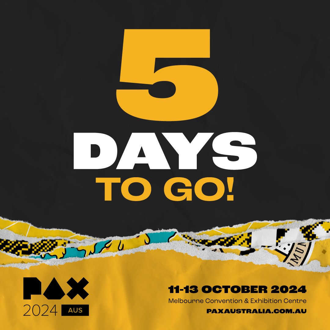 PAXAus's tweet photo. The cake is a lie. But the countdown is real – only 5 days to go! 🎮🍰 #PAXAus https://t.co/nQNOQqpvAQ